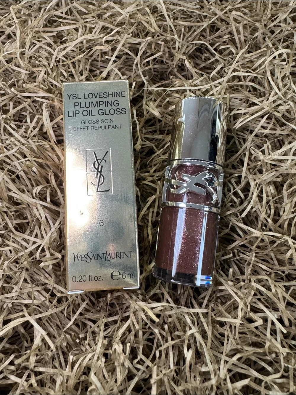YSL Loveshine Plumping Lip Oil Gloss in 06 Espresso Stardust